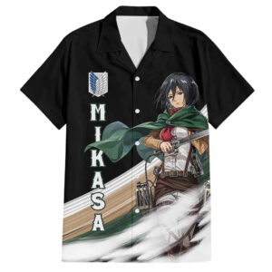 Chemise hawaïenne Mikasa Ackerman L’Attaque des Titans - Maison Otaku