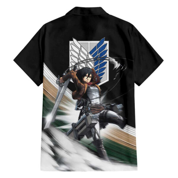 Chemise hawaïenne Mikasa Ackerman L’Attaque des Titans - Maison Otaku – Image 2