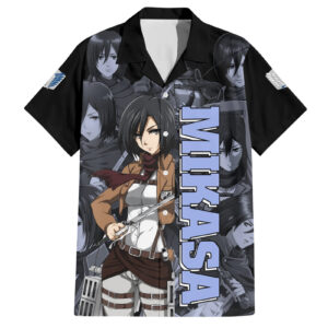 Chemise hawaïenne Mikasa Ackerman L’Attaque des Titans Manga Mix - Maison Otaku