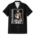 Chemise hawaïenne Mikasa Ackerman L’Attaque des Titans Anime – Maison Otaku