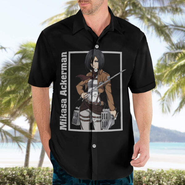 Chemise hawaïenne Mikasa Ackerman L’Attaque des Titans Anime - Maison Otaku – Image 3