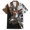 Chemise hawaïenne Mikasa Ackerman style manga - Maison Otaku