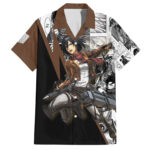 Chemise hawaïenne Mikasa Ackerman style manga – Maison Otaku