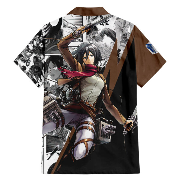 Chemise hawaïenne Mikasa Ackerman style manga - Maison Otaku – Image 2
