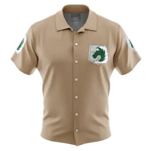 Chemise hawaïenne Police militaire L’Attaque des Titans - Maison Otaku