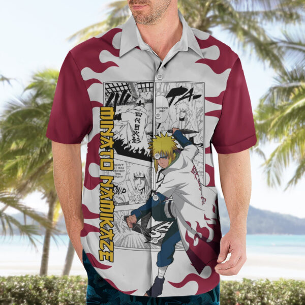 Chemise hawaïenne Minato Namikaze Naruto Manga Mix - Maison Otaku – Image 3