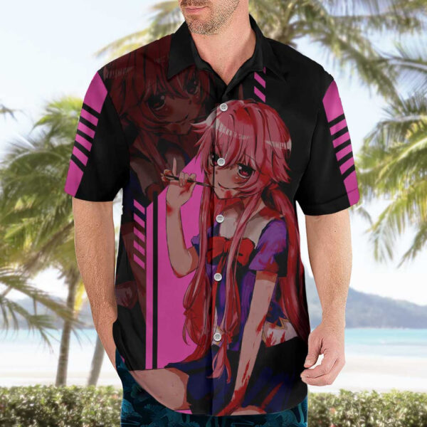 Chemise hawaïenne Mirai Nikki Future Diary Anime - Maison Otaku – Image 3