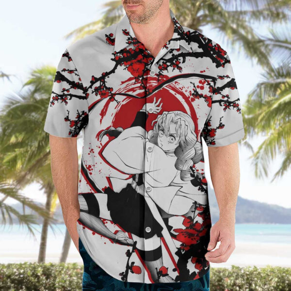 Chemise hawaïenne Mitsuri Kanroji Demon Slayer Japon - Maison Otaku – Image 3