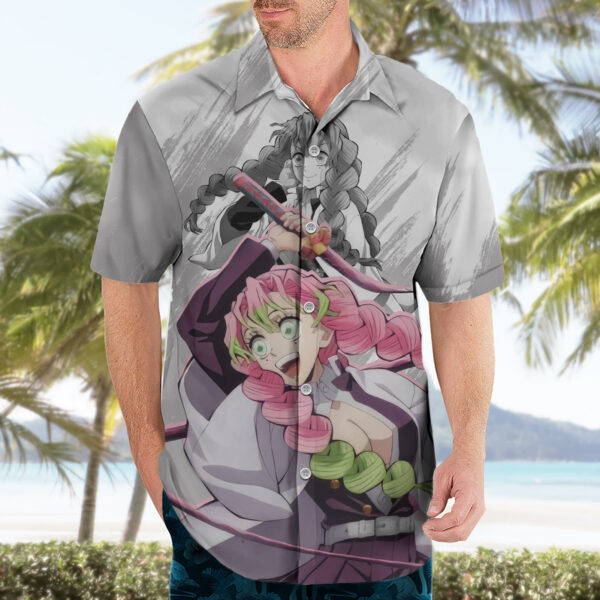 Chemise hawaïenne Mitsuri Kanroji classique Demon Slayer - Maison Otaku – Image 3