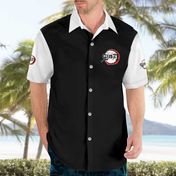 Chemise hawaïenne Mitsuri Kanroji V2 Demon Slayer Anime - Maison Otaku – Image 3