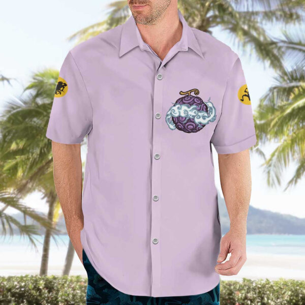 Chemise hawaïenne Monkey D. Luffy Gear 5 et Fruit Démon Nika One Piece Anime - Maison Otaku – Image 3