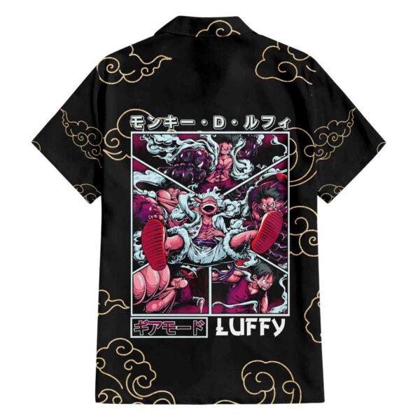 Chemise hawaïenne Monkey D. Luffy Gear 5ème V4 One Piece Anime - Maison Otaku – Image 2