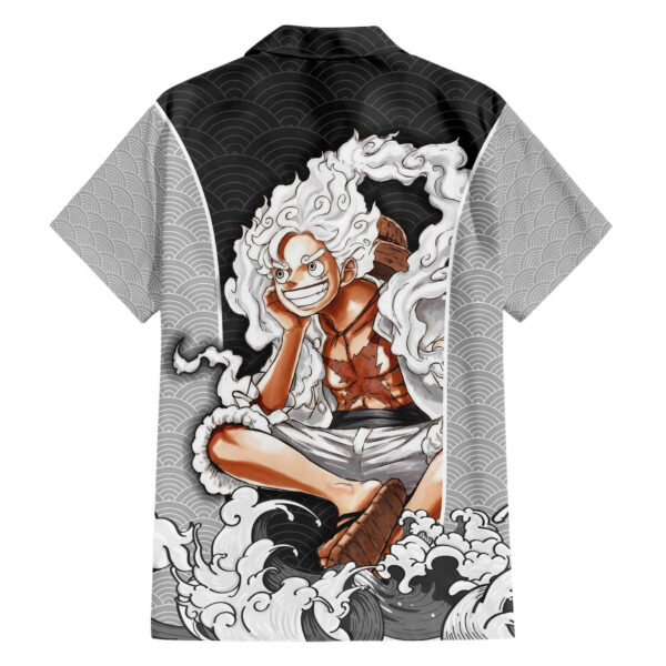 Chemise hawaïenne Monkey D. Luffy Nika Gear 5 One Piece Japon Anime - Maison Otaku – Image 2