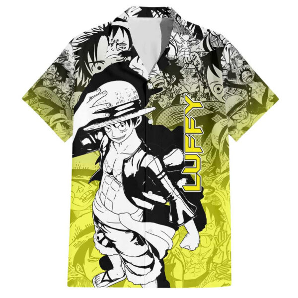 Chemise hawaïenne Monkey D. Luffy One Piece Manga - Maison Otaku