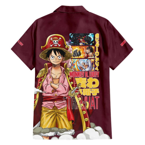 Chemise hawaïenne Monkey D. Luffy V3 One Piece Anime - Maison Otaku – Image 2