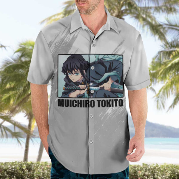 Chemise hawaïenne MSBY Kiyoomi Sakusa numéro 15 Anime - Maison Otaku – Image 3