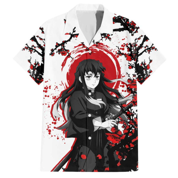 Chemise hawaïenne Muichiro Tokito Demon Slayer Classique - Maison Otaku