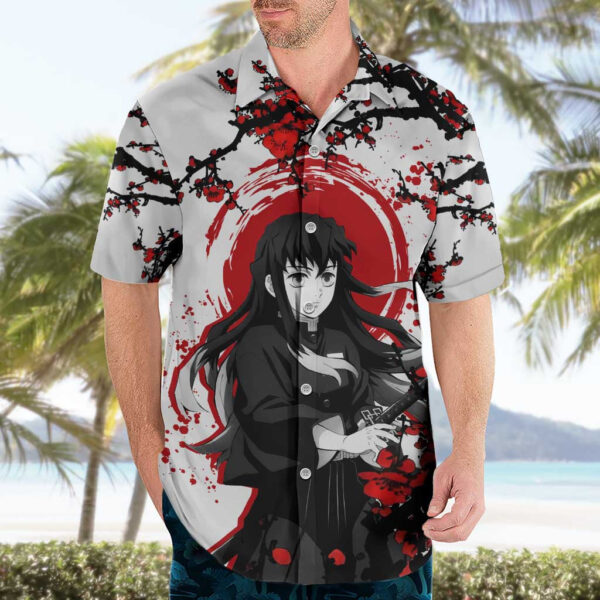 Chemise hawaïenne Muichiro Tokito Demon Slayer Classique - Maison Otaku – Image 3