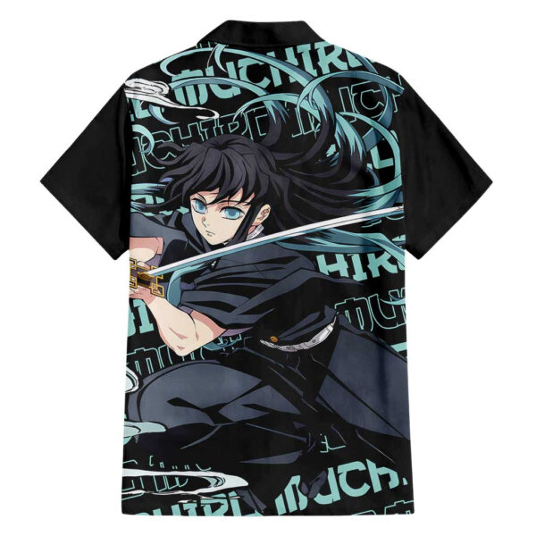 Chemise hawaïenne Muichiro Tokito Demon Slayer Japon Anime - Maison Otaku – Image 2