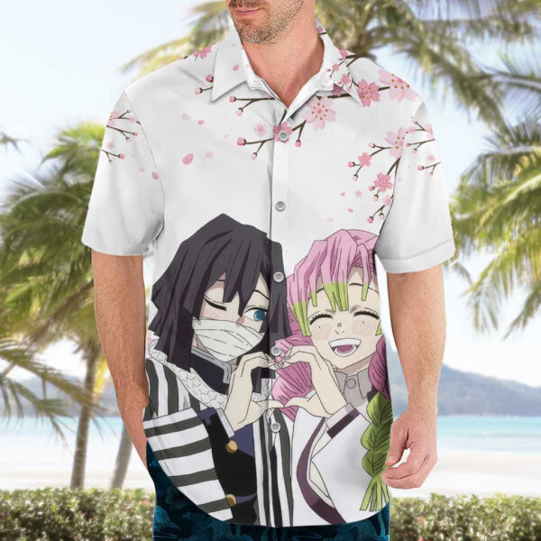 Chemise hawaïenne Muichiro Tokito V2 Demon Slayer Anime - Maison Otaku – Image 3
