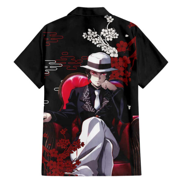 Chemise hawaïenne Muzan Kibutsuji Demon Slayer Anime - Maison Otaku – Image 2