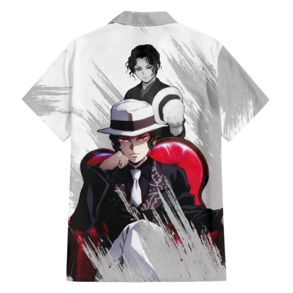 Chemise hawaïenne Muzan Kibutsuji Demon Slayer Anime Classique - Maison Otaku – Image 2