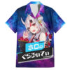 Chemise hawaïenne Nakiri Ayame HoloLive Galaxie - Maison Otaku