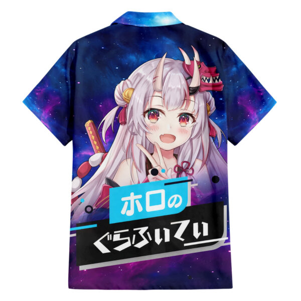 Chemise hawaïenne Nakiri Ayame HoloLive Galaxie - Maison Otaku – Image 2