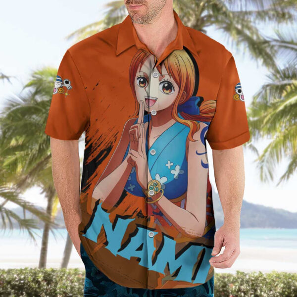 Chemise hawaïenne Nami One Piece Anime - Maison Otaku – Image 3