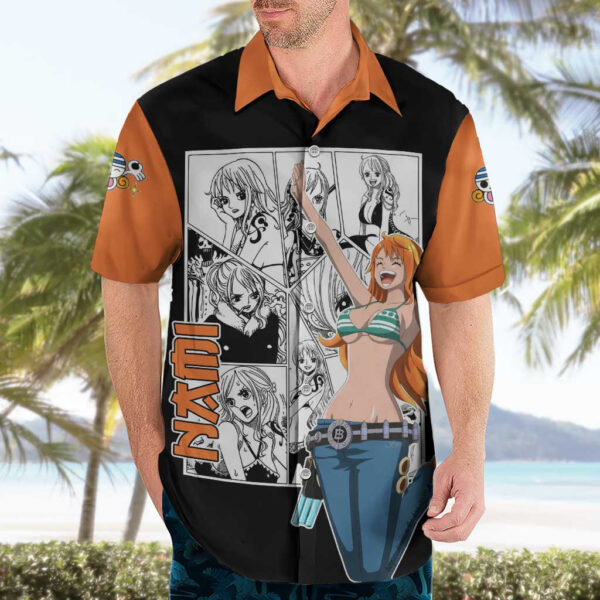 Chemise hawaïenne Nami One Piece Anime Manga Mix - Maison Otaku – Image 3