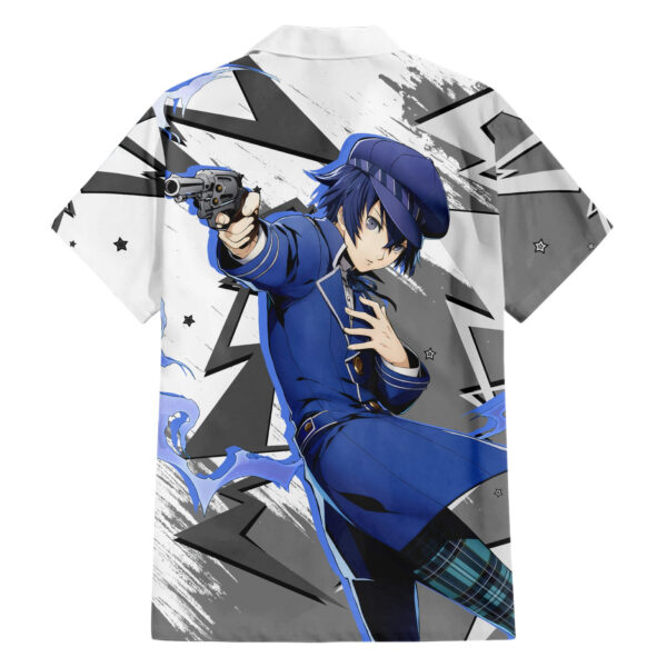Chemise hawaïenne Naoto Shirogane Persona Anime Mix Polygon Cyber - Maison Otaku – Image 2