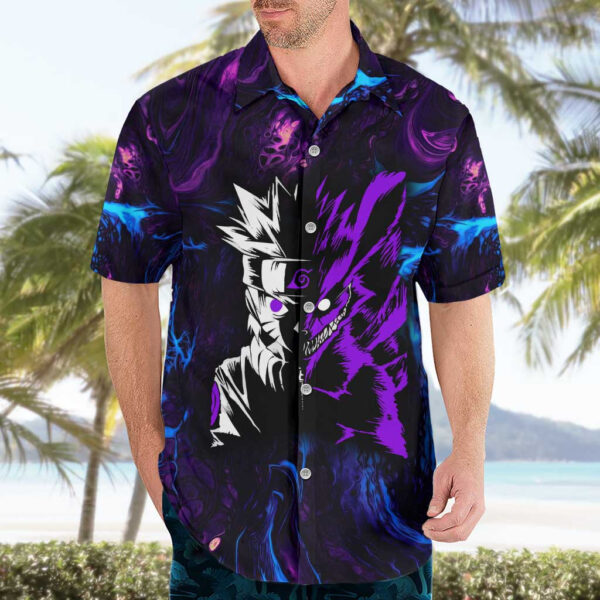 Chemise hawaïenne Naruto Bête Éveillée Anime - Maison Otaku – Image 3