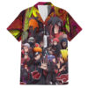 Chemise hawaïenne Naruto Néon Akatsuki Anime Mix Trippy - Maison Otaku