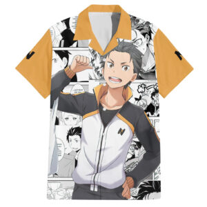 Chemise hawaïenne Natsuki Subaru Hajimeru Isekai Seikatsu - Maison Otaku