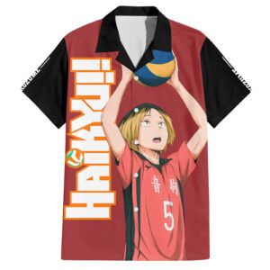 Chemise hawaïenne Nekoma Kenma Kozume - Maison Otaku