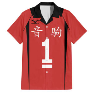 Chemise hawaïenne Nekoma Tetsuro Kuroo Uniforme n°1 Anime - Maison Otaku