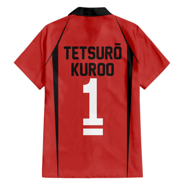 Chemise hawaïenne Nekoma Tetsuro Kuroo Uniforme n°1 Anime - Maison Otaku – Image 2
