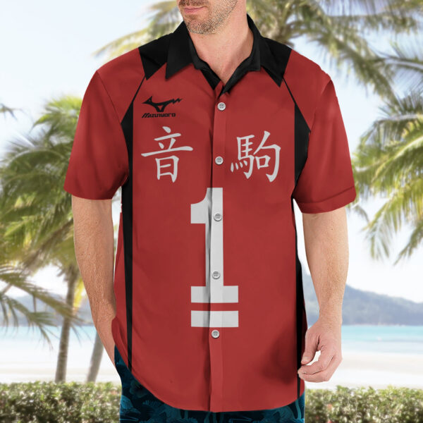 Chemise hawaïenne Nekoma Tetsuro Kuroo Uniforme n°1 Anime - Maison Otaku – Image 3