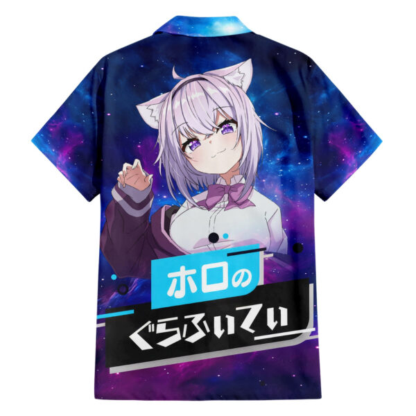 Chemise hawaïenne Nekomata Okayu HoloLive Galaxie - Maison Otaku – Image 2