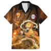 Chemise hawaïenne Nenitsu Château Infini Demon Slayer Anime - Maison Otaku