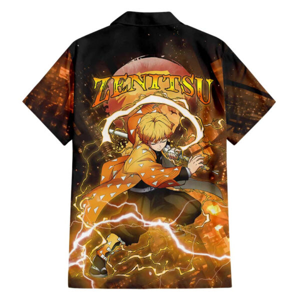 Chemise hawaïenne Nenitsu Château Infini Demon Slayer Anime - Maison Otaku – Image 2