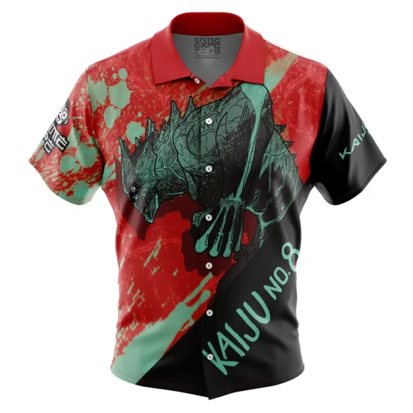 Chemise hawaïenne Nouveau Monstre Shonen Kaiju no 8 - Maison Otaku