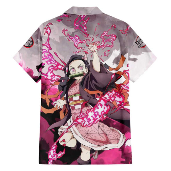 Chemise hawaïenne Nezuko Demon Slayer Anime - Maison Otaku – Image 2