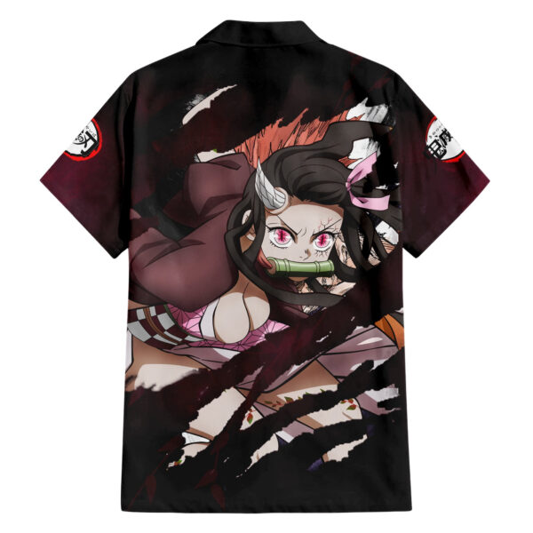 Chemise hawaïenne Nezuko Fighting Anime - Maison Otaku – Image 2