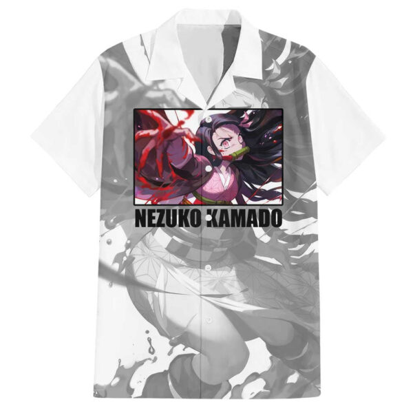 Chemise hawaïenne Nezuko Kamado Demon Slayer Anime - Maison Otaku