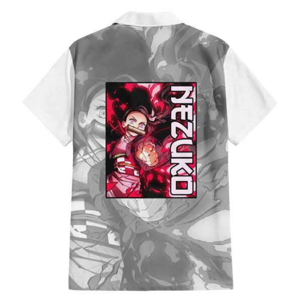 Chemise hawaïenne Nezuko Kamado Demon Slayer Anime - Maison Otaku – Image 2