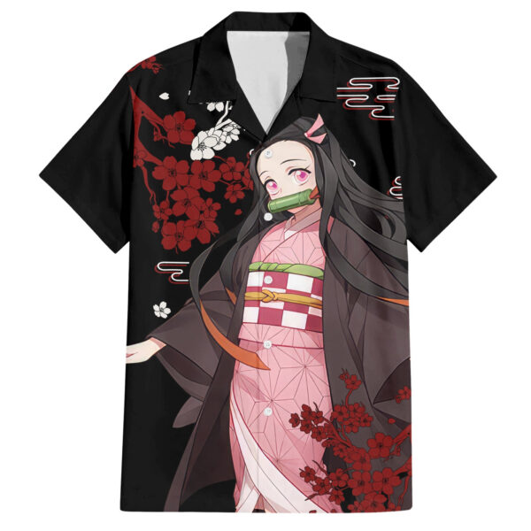 Chemise hawaïenne Nezuko Kamado Hoodie Demon Slayer - Maison Otaku