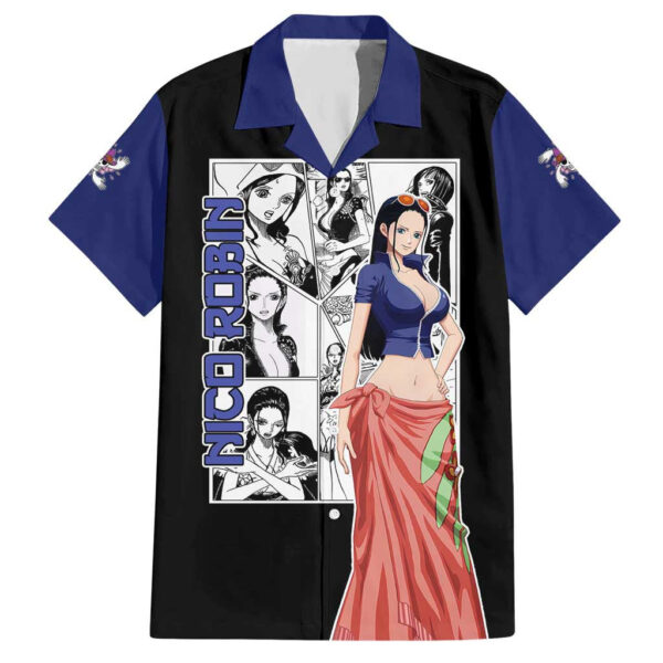 Chemise hawaïenne Nico Robin One Piece Anime Manga Mix - Maison Otaku