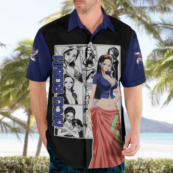 Chemise hawaïenne Nico Robin One Piece Anime Manga Mix - Maison Otaku – Image 3