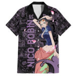 Chemise hawaïenne Nico Robin One Piece Anime Manga Mix Pattern – Maison Otaku